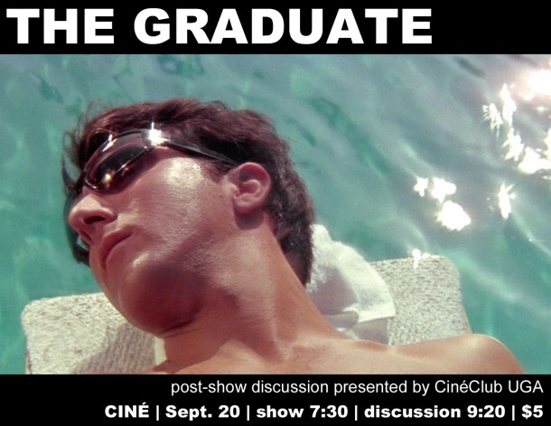 Join, as we watch and discuss THE GRADUATE
